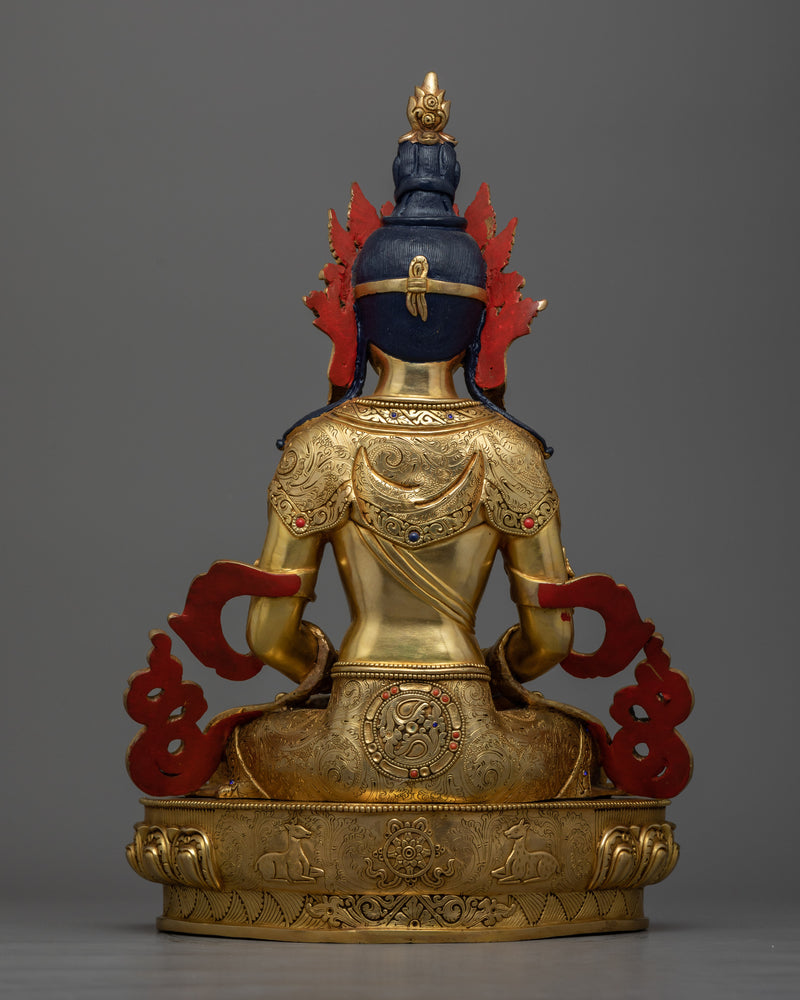 Beautiful Amitayus Tibetan Statue | Traditionally Hand-made in Nepal