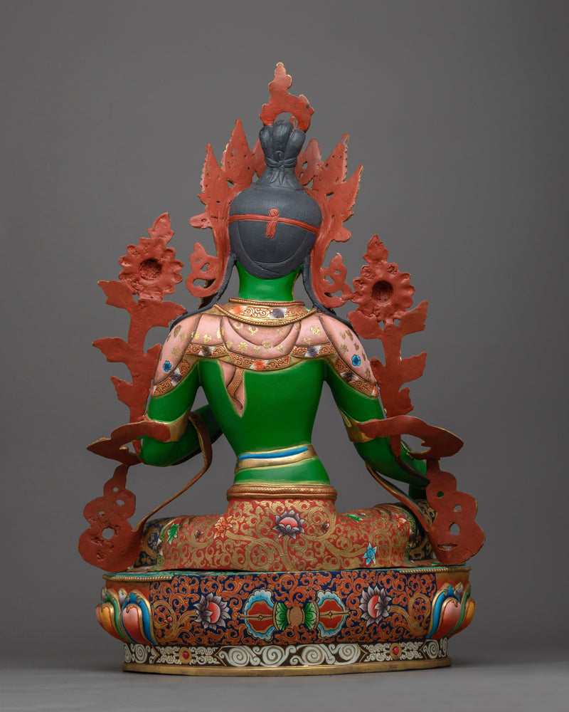 Tinct Green Tara Statue | Symbol of Compassion and Protection