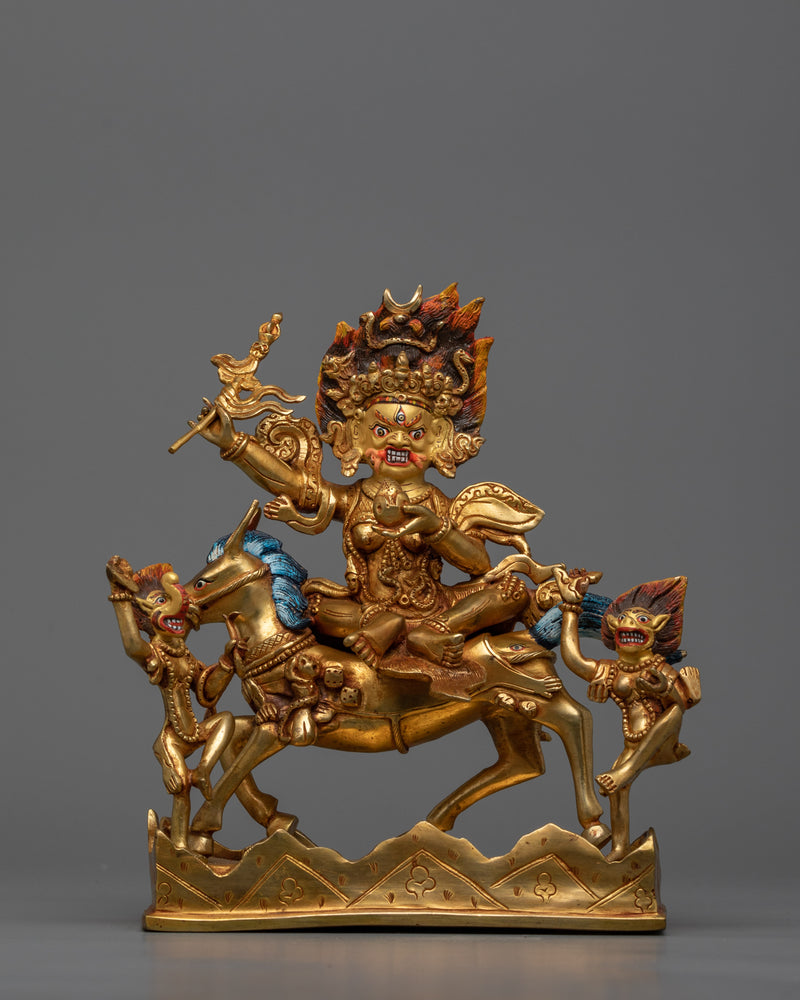 Wrathful Palden Lhamo Statue | Guardian of Spiritual Strength