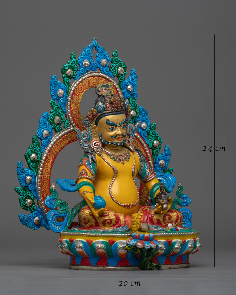 Yellow-Hued Dzambhala Statue | Manifestation of Prosperity