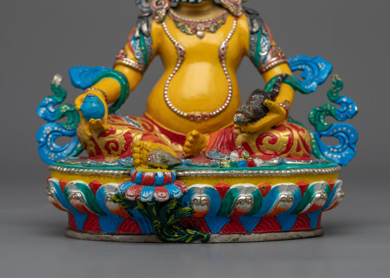 Yellow-Hued Dzambhala Statue | Manifestation of Prosperity