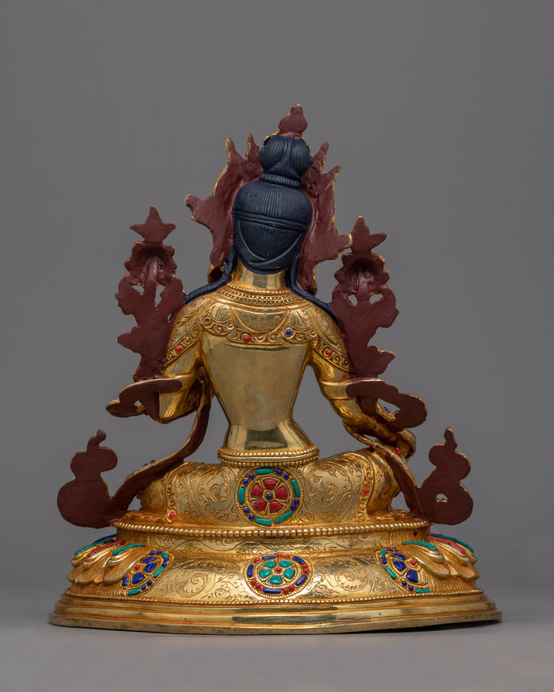 Green Tara Swifty Deity | The beautiful Handcrafted Statue | Figure of Female Buddha