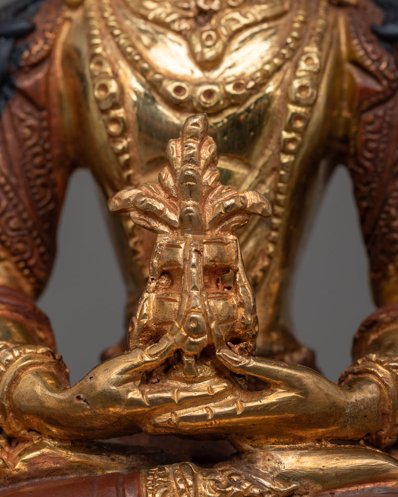 Buddha Amitayus Oxidized Statue | Artisan-Crafted Symbol of Longevity