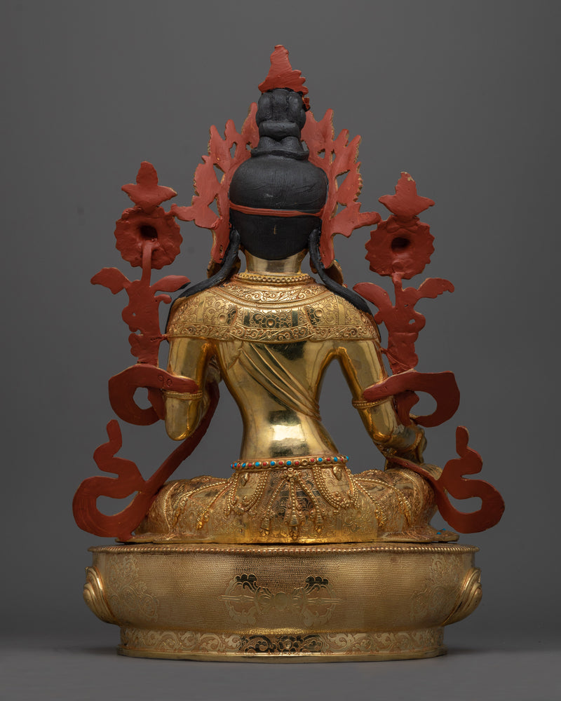 Female Deity Green Tara Statue | Elegantly Hand-crafted Idol