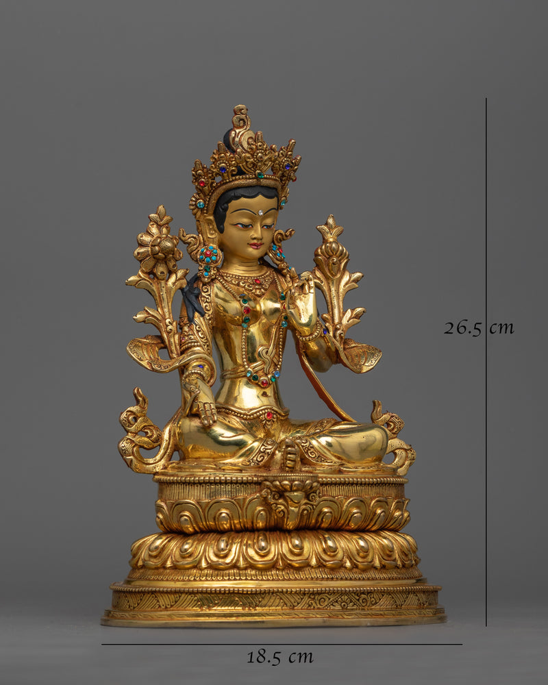 Green Tara Beautiful Figure | Artisan-Crafted Symbol of Serenity