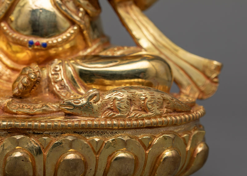 Ganesh Gold-Gilded Statue | Handcrafted Emblem of Prosperity