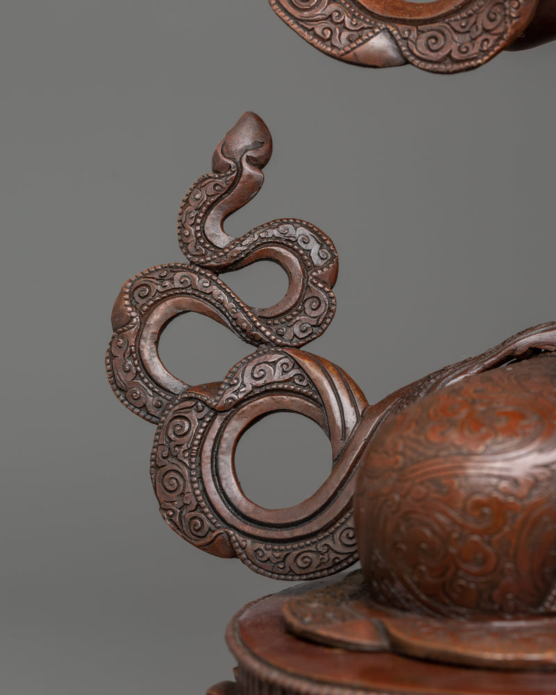 Oxidized Vajrasattva Figure | Handcrafted Symbol of Purity