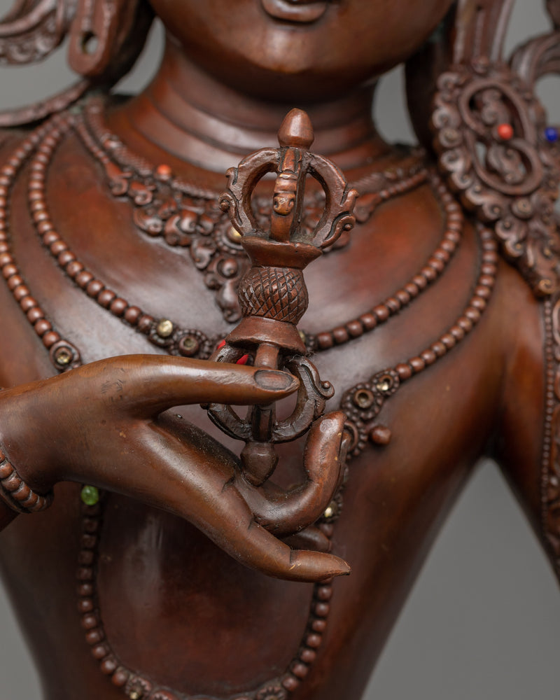 Oxidized Vajrasattva Figure | Handcrafted Symbol of Purity