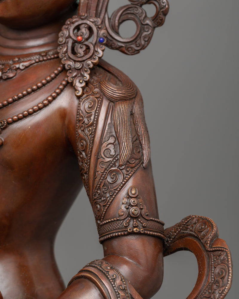 Oxidized Vajrasattva Figure | Handcrafted Symbol of Purity