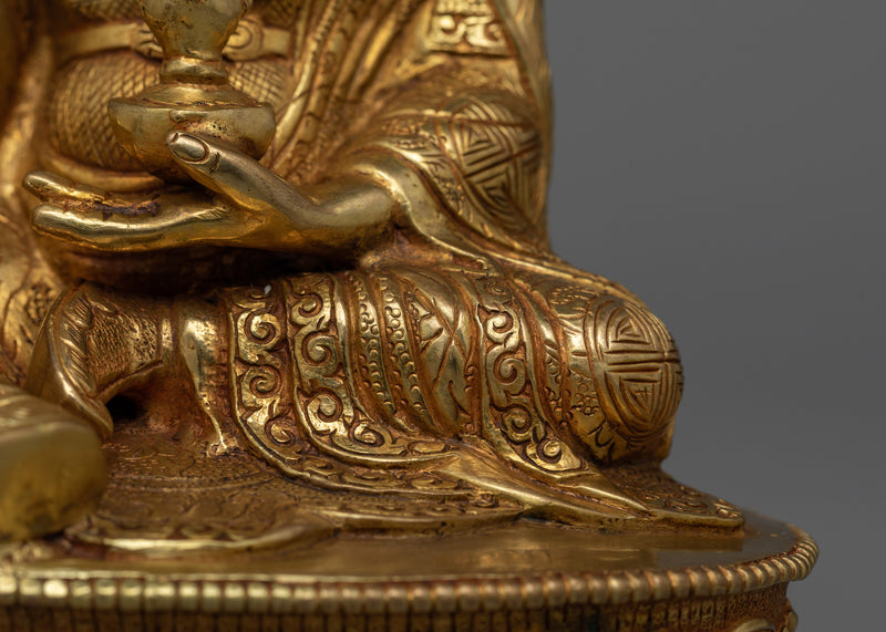 Guru Rinpoche Handcrafted Statue | Artisanal Symbol of Spiritual Insight