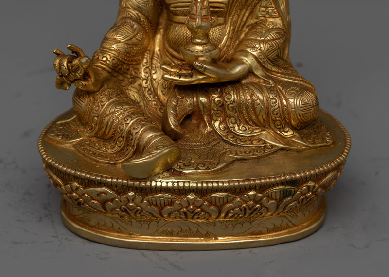 Guru Rinpoche Handcrafted Statue | Artisanal Symbol of Spiritual Insight