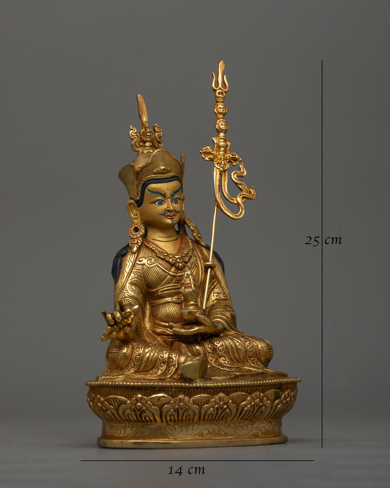 Guru Rinpoche Handcrafted Statue | Artisanal Symbol of Spiritual Insight