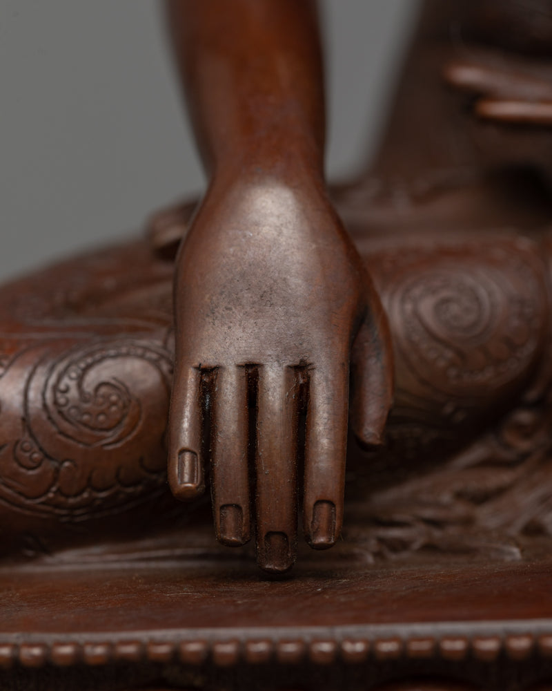 Oxidized Shakyamuni Buddhah Statue | Handcrafted Symbol of Enlightenment