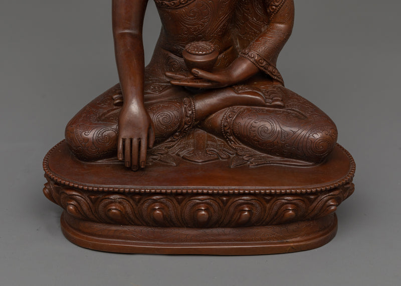 Oxidized Shakyamuni Buddhah Statue | Handcrafted Symbol of Enlightenment