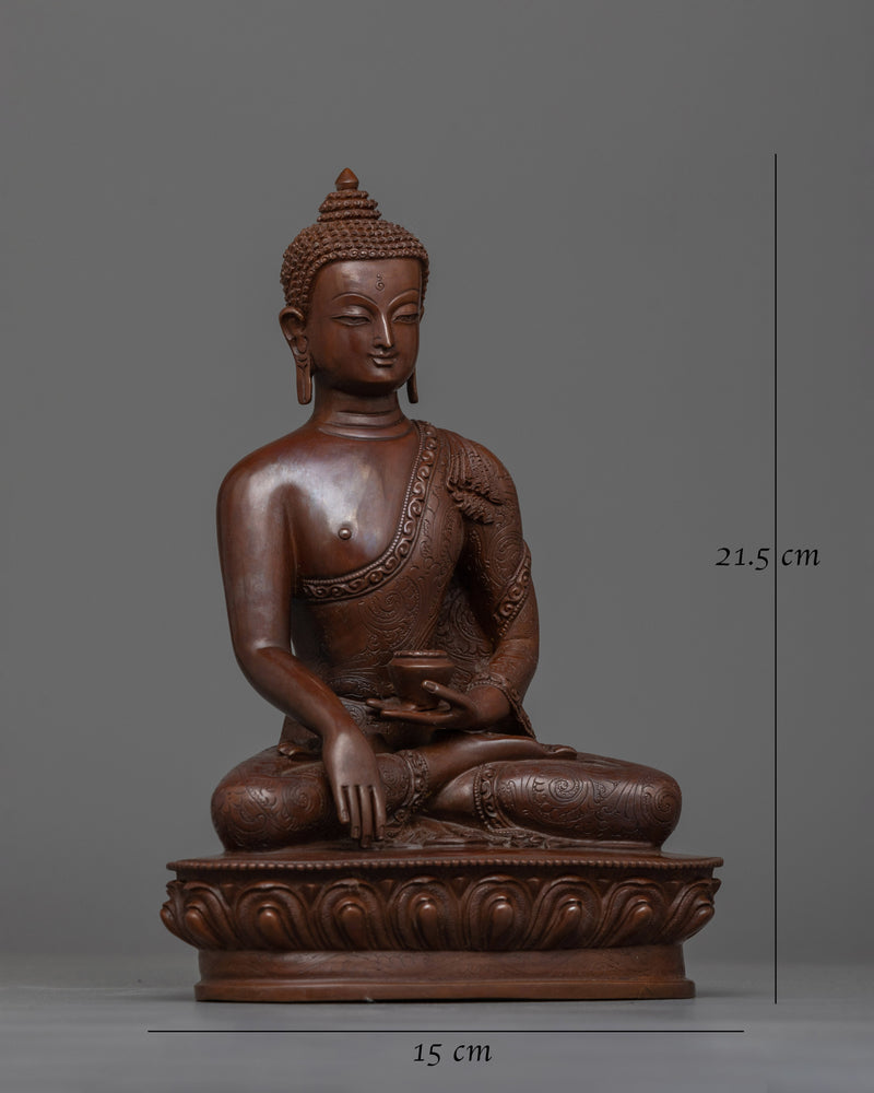 Oxidized Shakyamuni Buddhah Statue | Handcrafted Symbol of Enlightenment