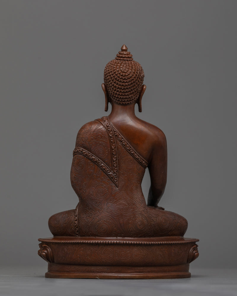 Oxidized Shakyamuni Buddhah Statue | Handcrafted Symbol of Enlightenment