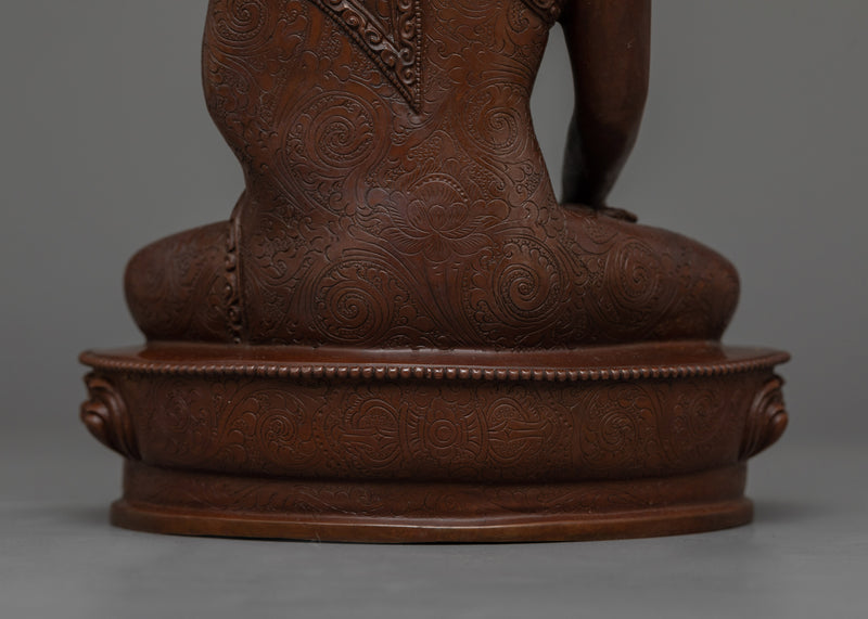 Oxidized Shakyamuni Buddhah Statue | Handcrafted Symbol of Enlightenment