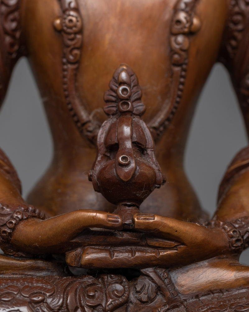 Amitayus Oxidized Copper Statue | Handcrafted Symbol of Longevity