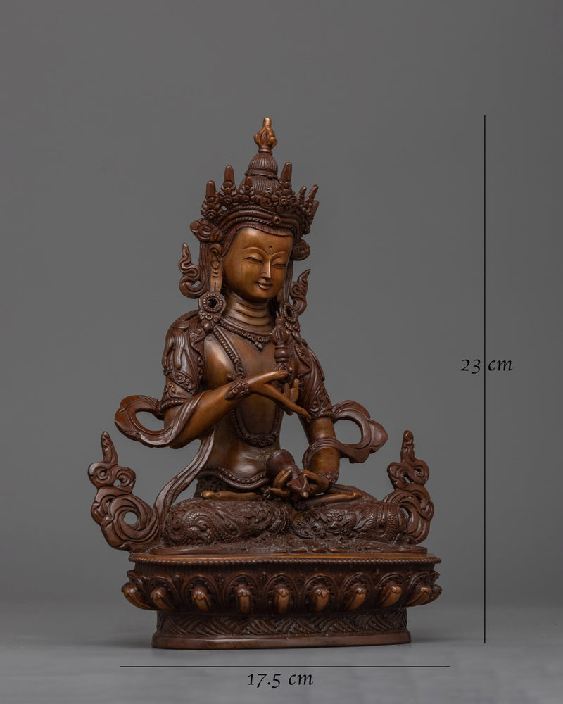 Vajrasattva Purify Deity Oxidized Statue | Handcrafted Symbol of Purification