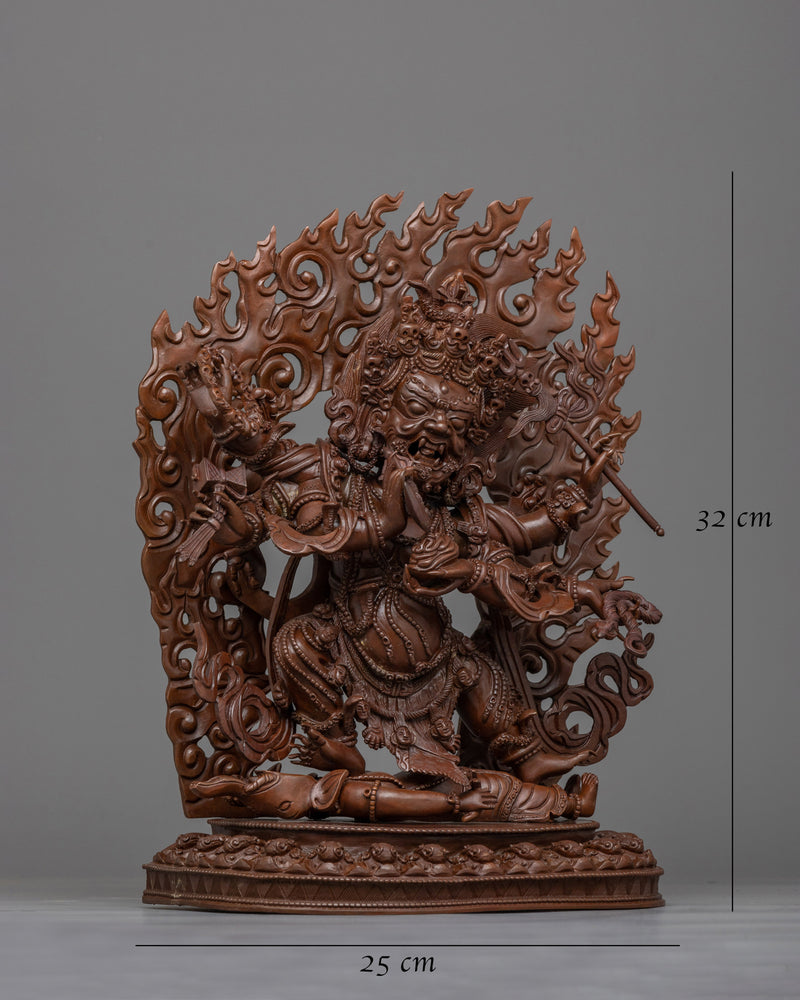 Handcrafted Six Armed Mahakala 