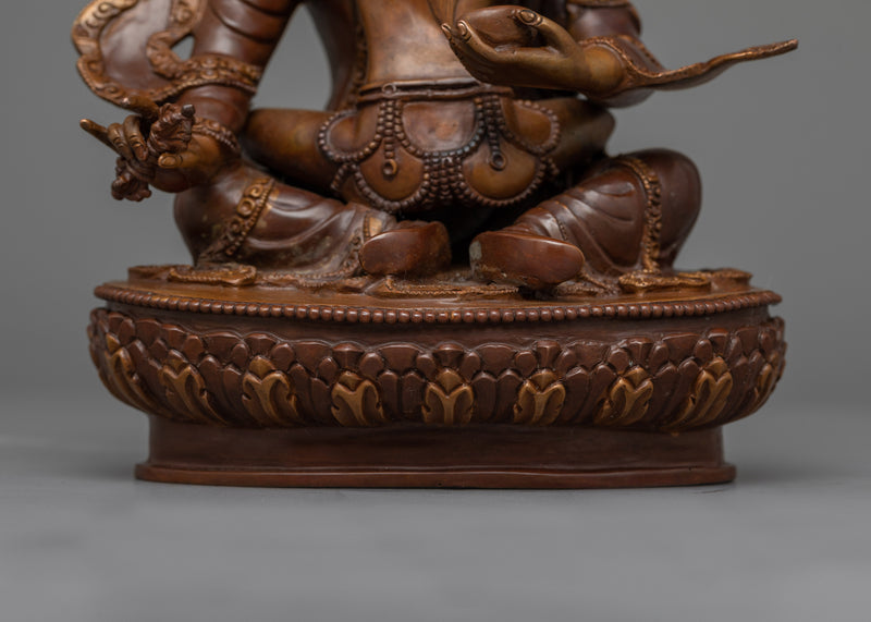 Guru Rinpoche and His Consort Oxidized Statue | Symbol of Spiritual Union