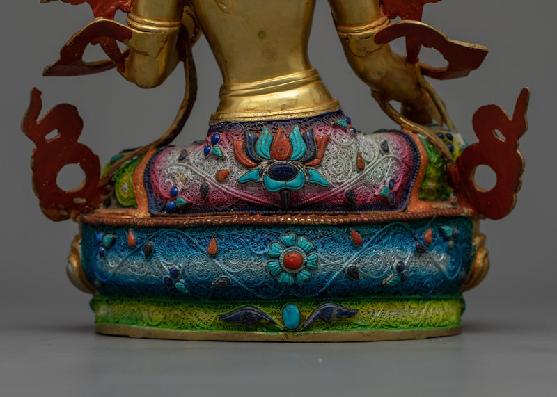 Green Tara Beautiful Statue | Handcrafted Symbol of Compassion