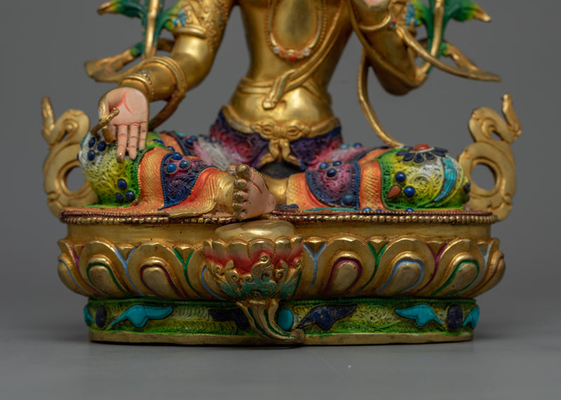 Green Tara Beautiful Statue | Handcrafted Symbol of Compassion