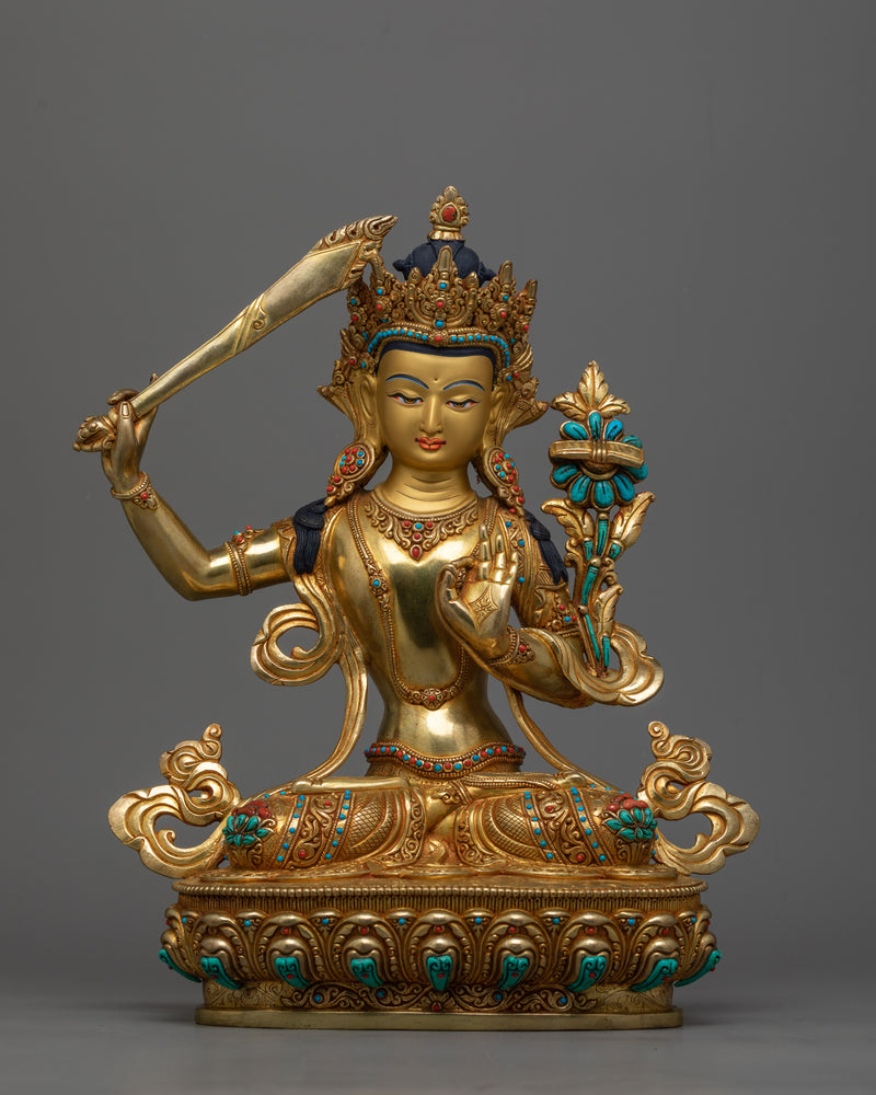 24K Gold Gilded Tibetan Art 