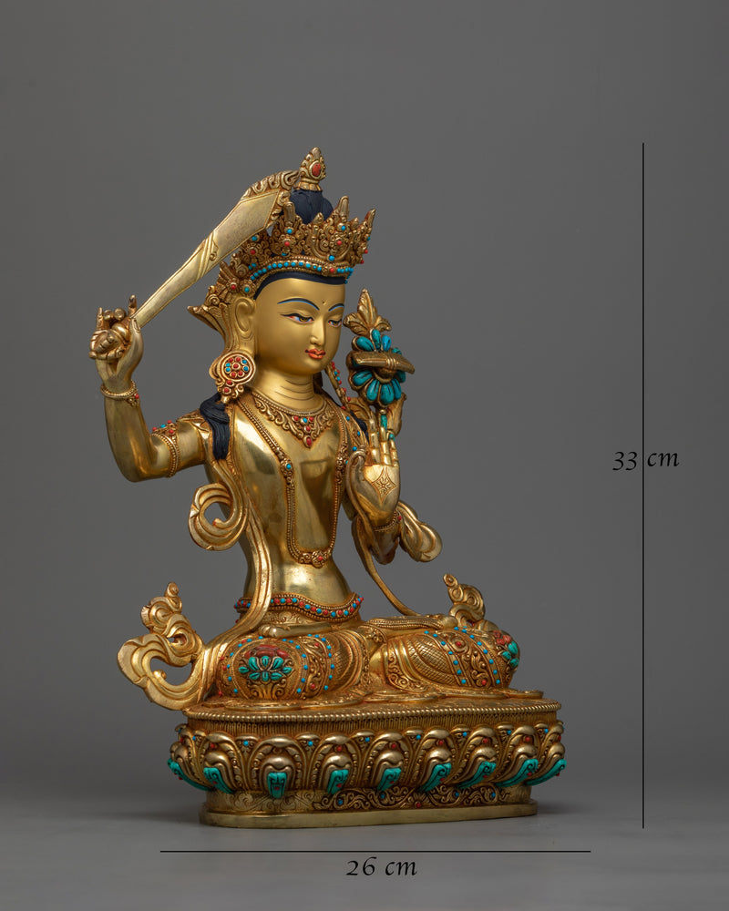 24K Gold Gilded Tibetan Art 