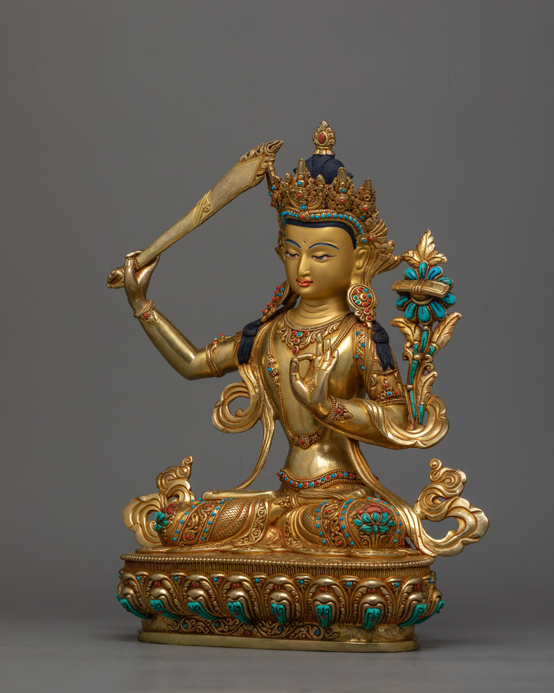 24K Gold Gilded Tibetan Art 