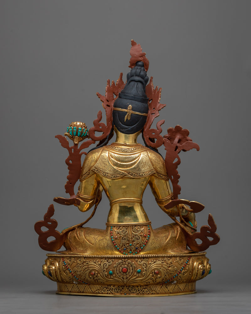 24K Gold Gilded Tibetan 