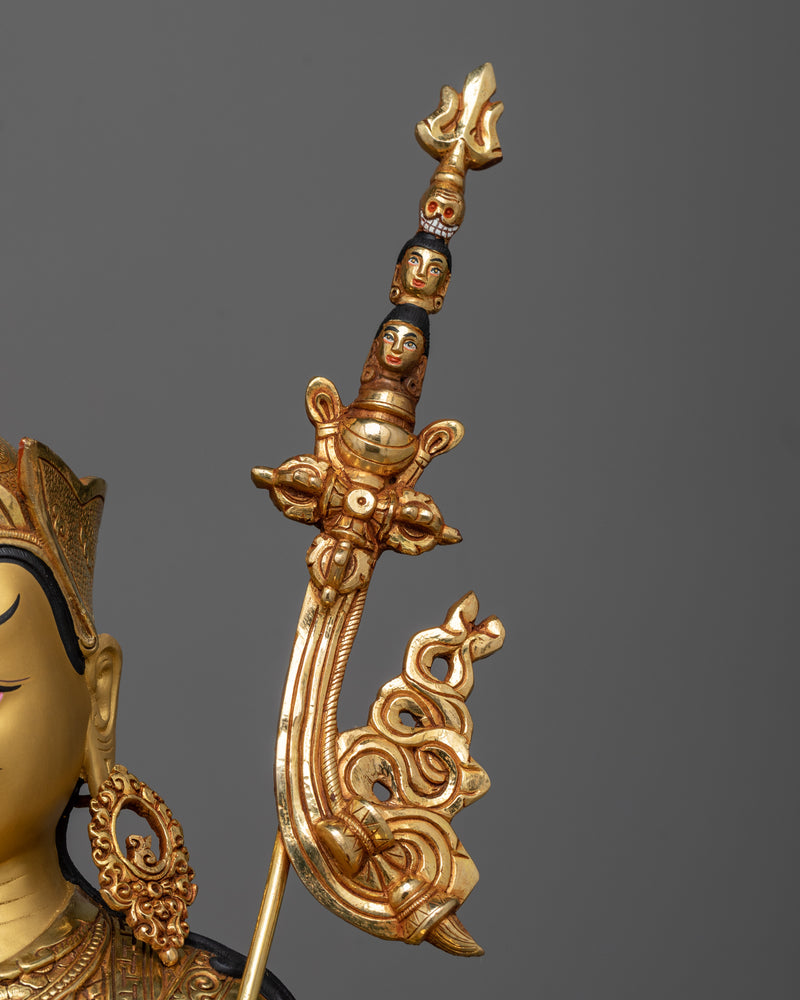 Copper Guru Rinpoche Statue | Enlightening Meditation Statue