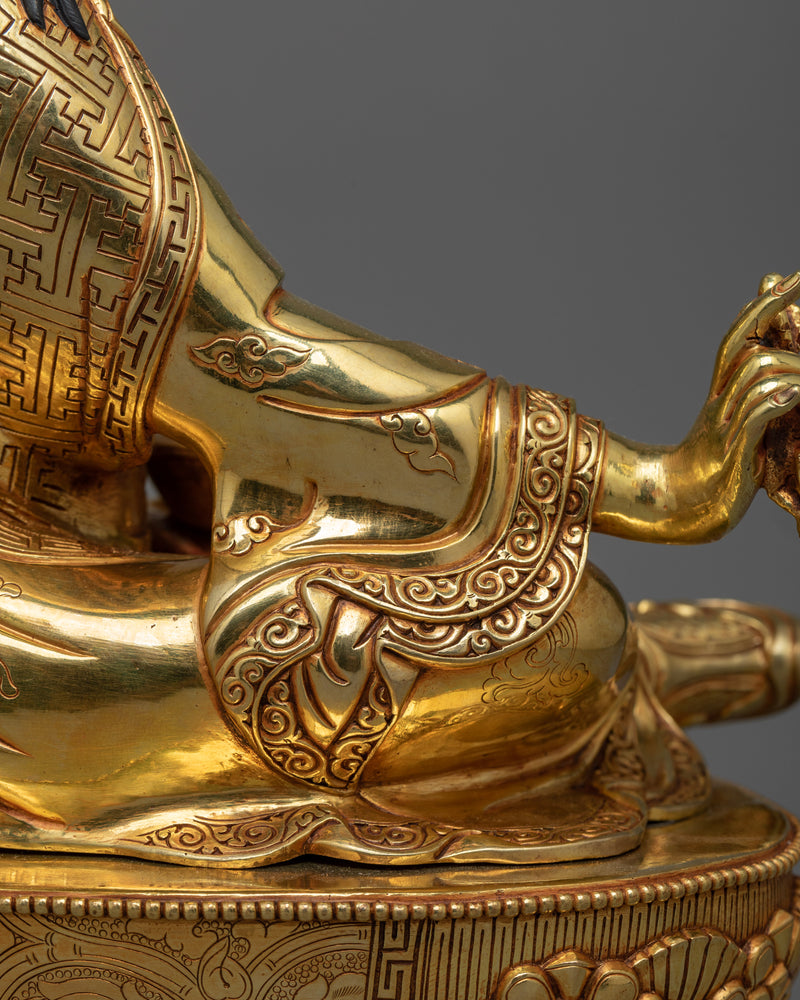 Copper Guru Rinpoche Statue | Enlightening Meditation Statue