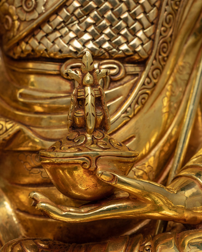 Copper Guru Rinpoche Statue | Enlightening Meditation Statue