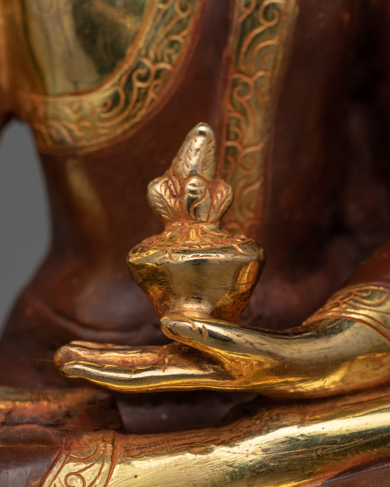 Buddhist Meditation Decor Statue | Medicine Buddha Statue From Nepal Himalayas