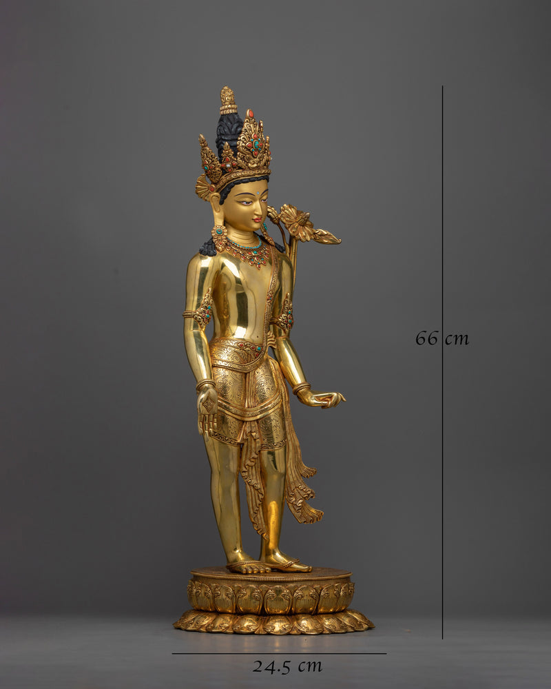 Standing Graceful Cherezig Statue | Exquisite Symbol of Divine Femininity