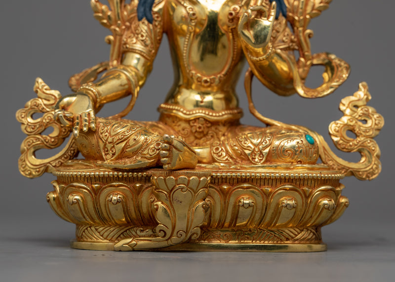 Bodhisattvas Set Statue | 24K Gold-Gilded Assembly of Enlightenment