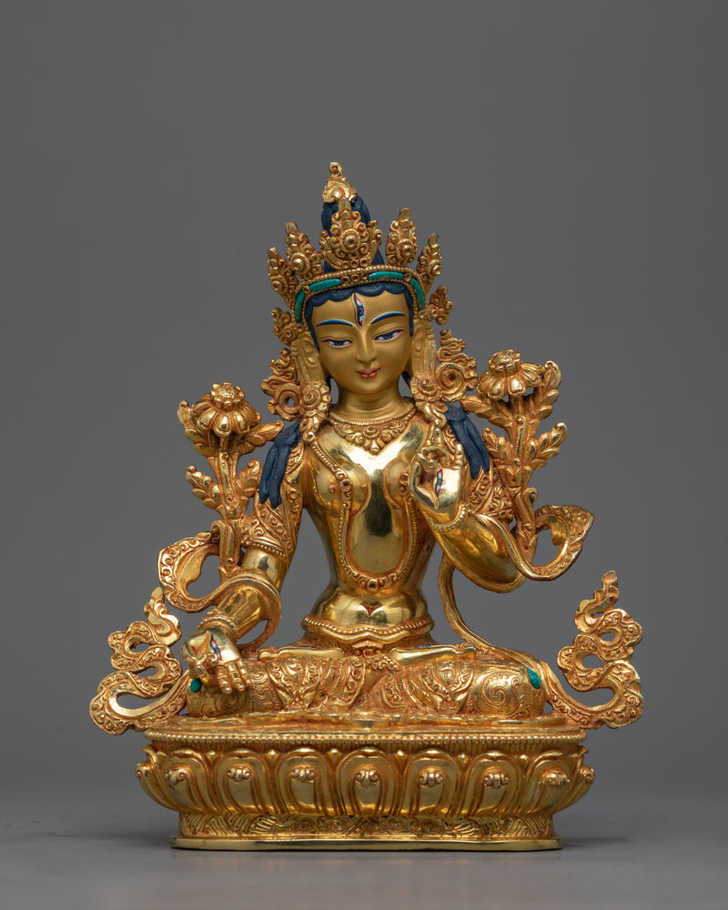 white-tara-statue-24k-gold-gilded