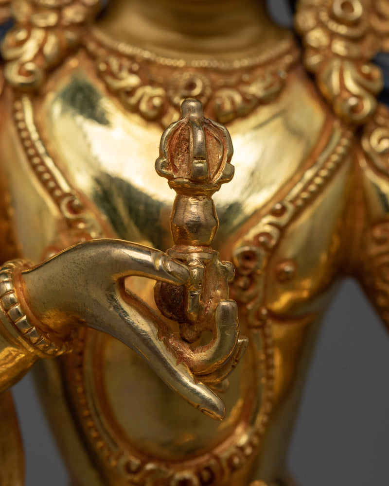 Vajrasattva Gold-Gilded Statue | Symbol of Purification and Renewal