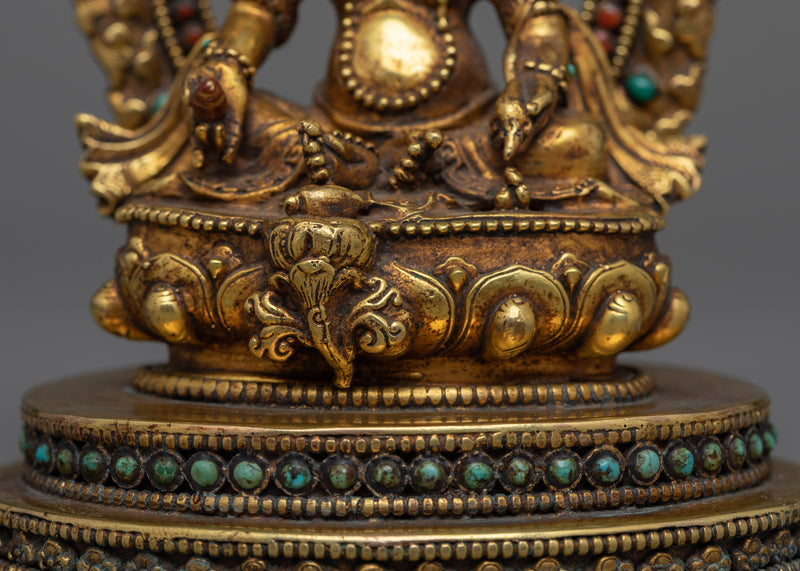 Dzambhala Jewels Statue | 24K Gold-Gilded Symbol of Prosperity