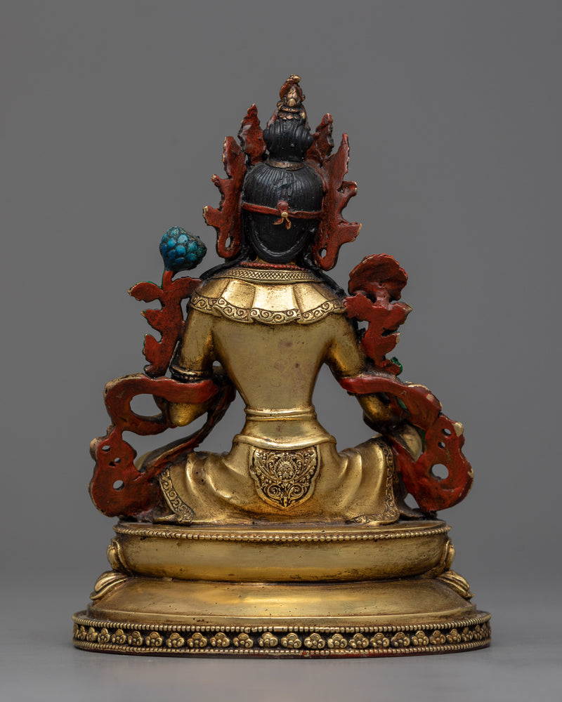 Green Tara Antique-Finished Statue | Emblem of Serene Protection