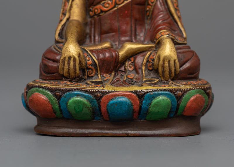 The Second Karmapa Karma Pakshi Statue | Antique-Finished Symbol of Mystical Insight