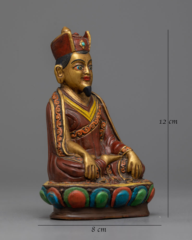 The Second Karmapa Karma Pakshi Statue | Antique-Finished Symbol of Mystical Insight