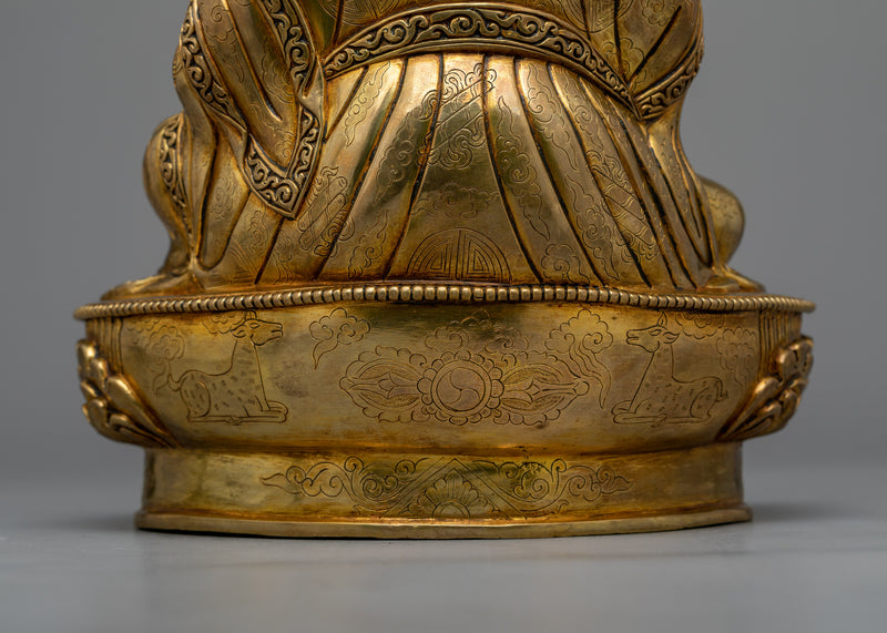 Tantra Guru Norlha Statue | 24K Gold-Gilded Symbol of Abundance