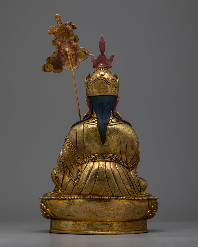 Tantra Guru Norlha Statue | 24K Gold-Gilded Symbol of Abundance