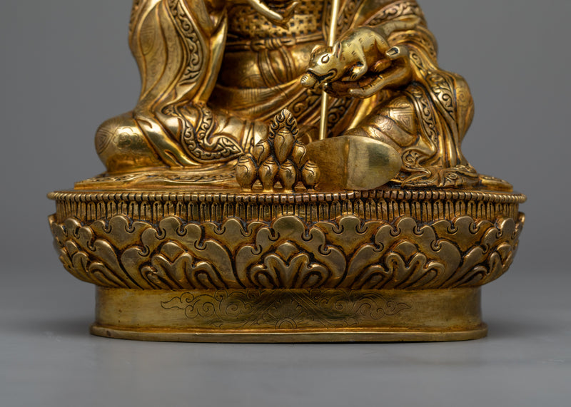 Tantra Guru Norlha Statue | 24K Gold-Gilded Symbol of Abundance