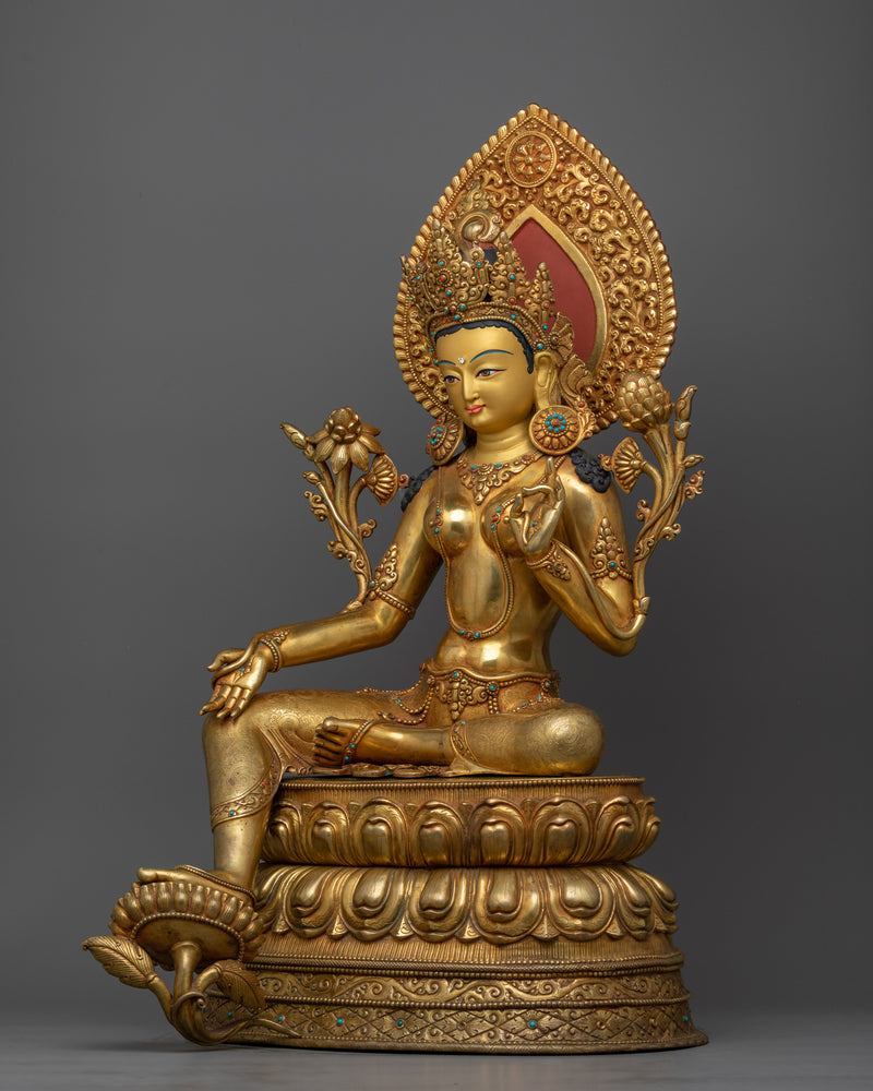 beautifully-seated-green-tara