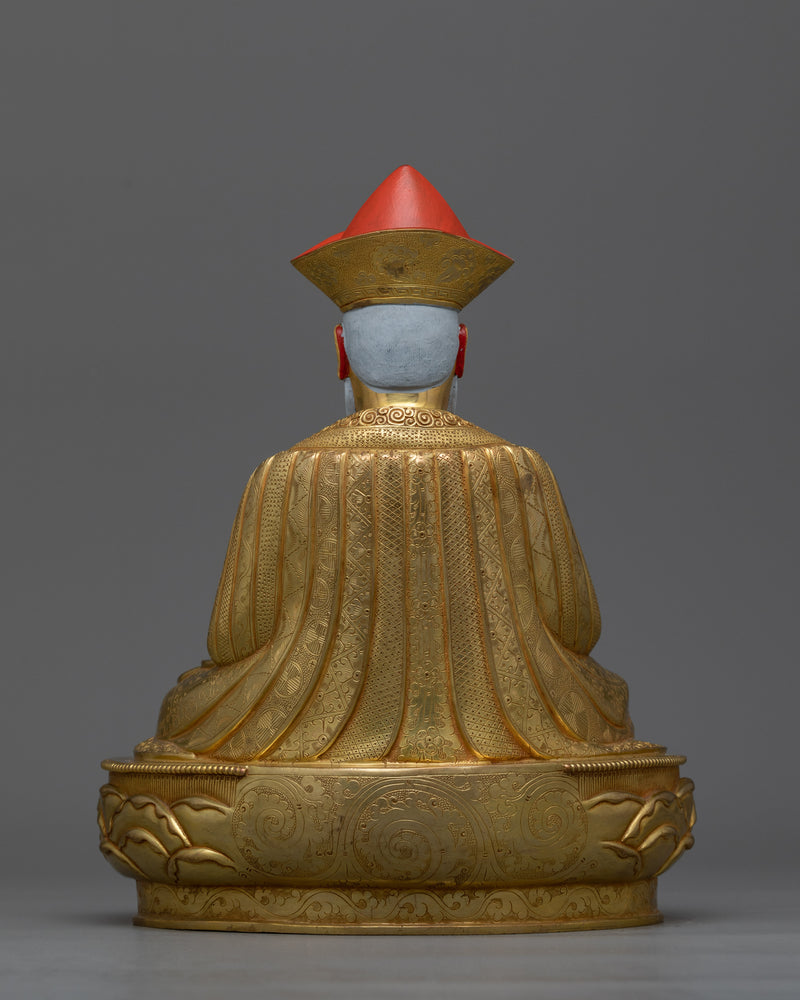 Zhabdrung Rinpoche Gold-Gilded Statue | Emblem of Spiritual and Cultural Majesty