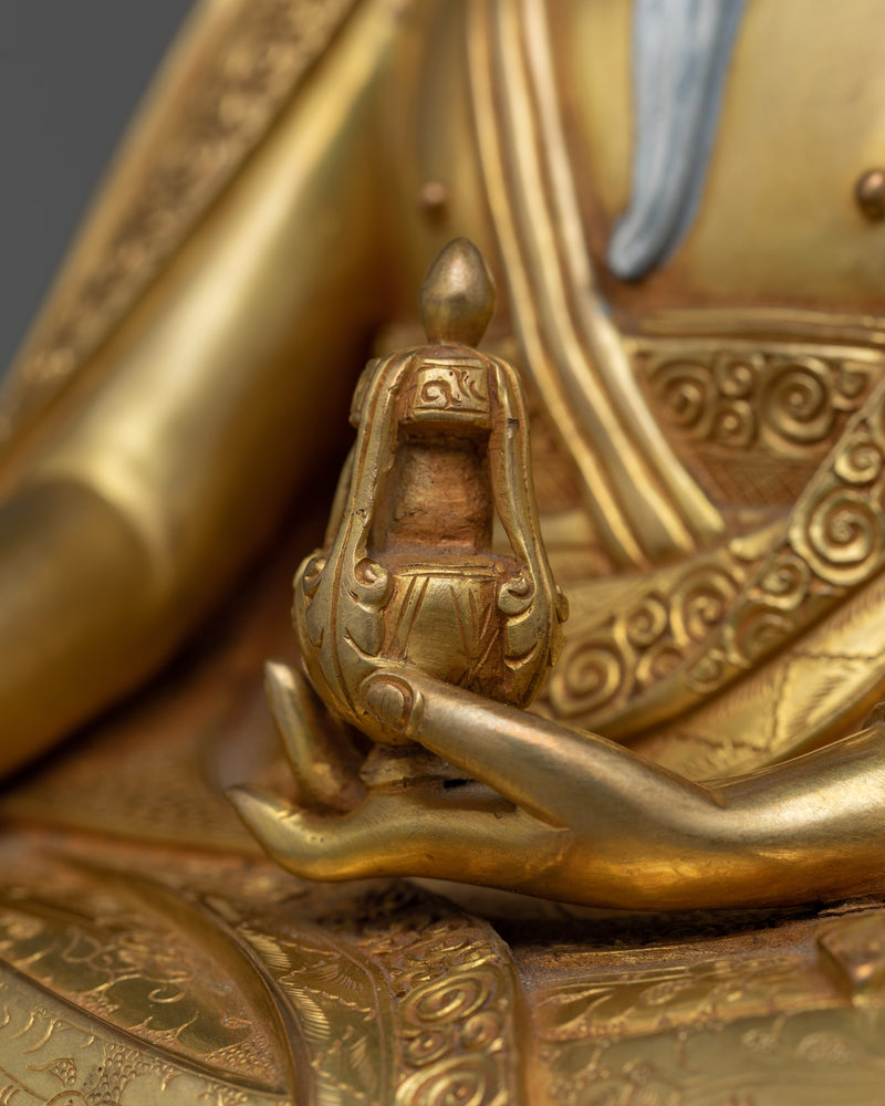 Zhabdrung Rinpoche Gold-Gilded Statue | Emblem of Spiritual and Cultural Majesty