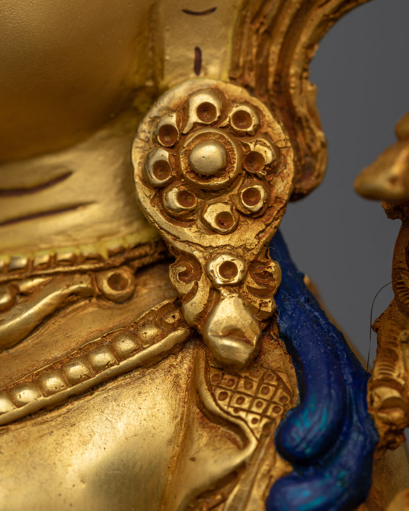 Green Tara Elegance Statue | 24K Gold-Gilded Symbol of Compassion